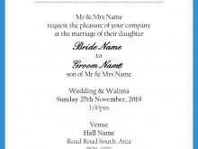 56 Standard Muslim Wedding Invitation Template in Word with Muslim Wedding Invitation Template
