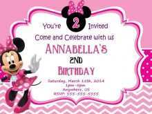 56 The Best Minnie Mouse Party Invitation Template Download with Minnie Mouse Party Invitation Template