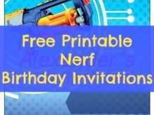 57 Adding Nerf Birthday Invitation Template Free With Stunning Design for Nerf Birthday Invitation Template Free