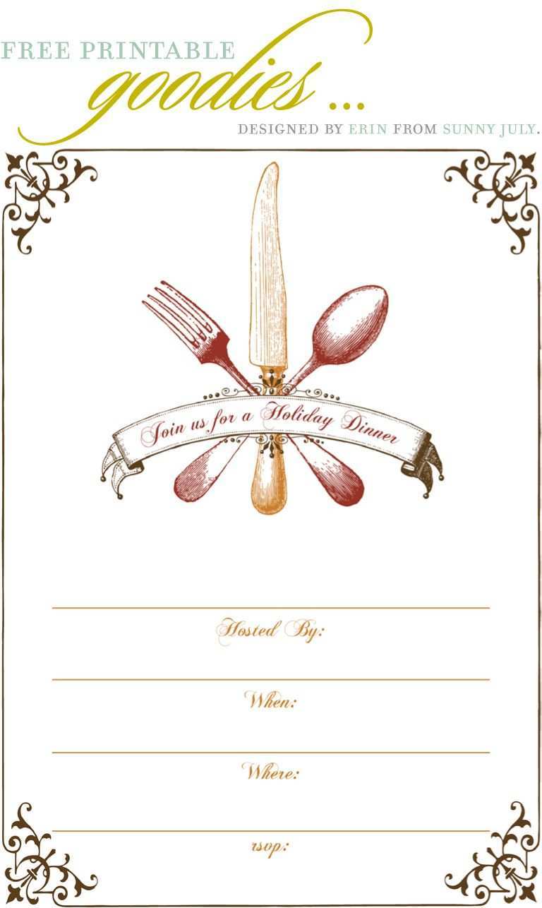 23 Best Dinner Invitation Template Free for Ms Word for Dinner Intended For Free Dinner Invitation Templates For Word