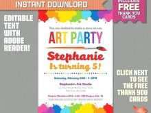 57 Blank Paint Party Invitation Template Free Now by Paint Party Invitation Template Free