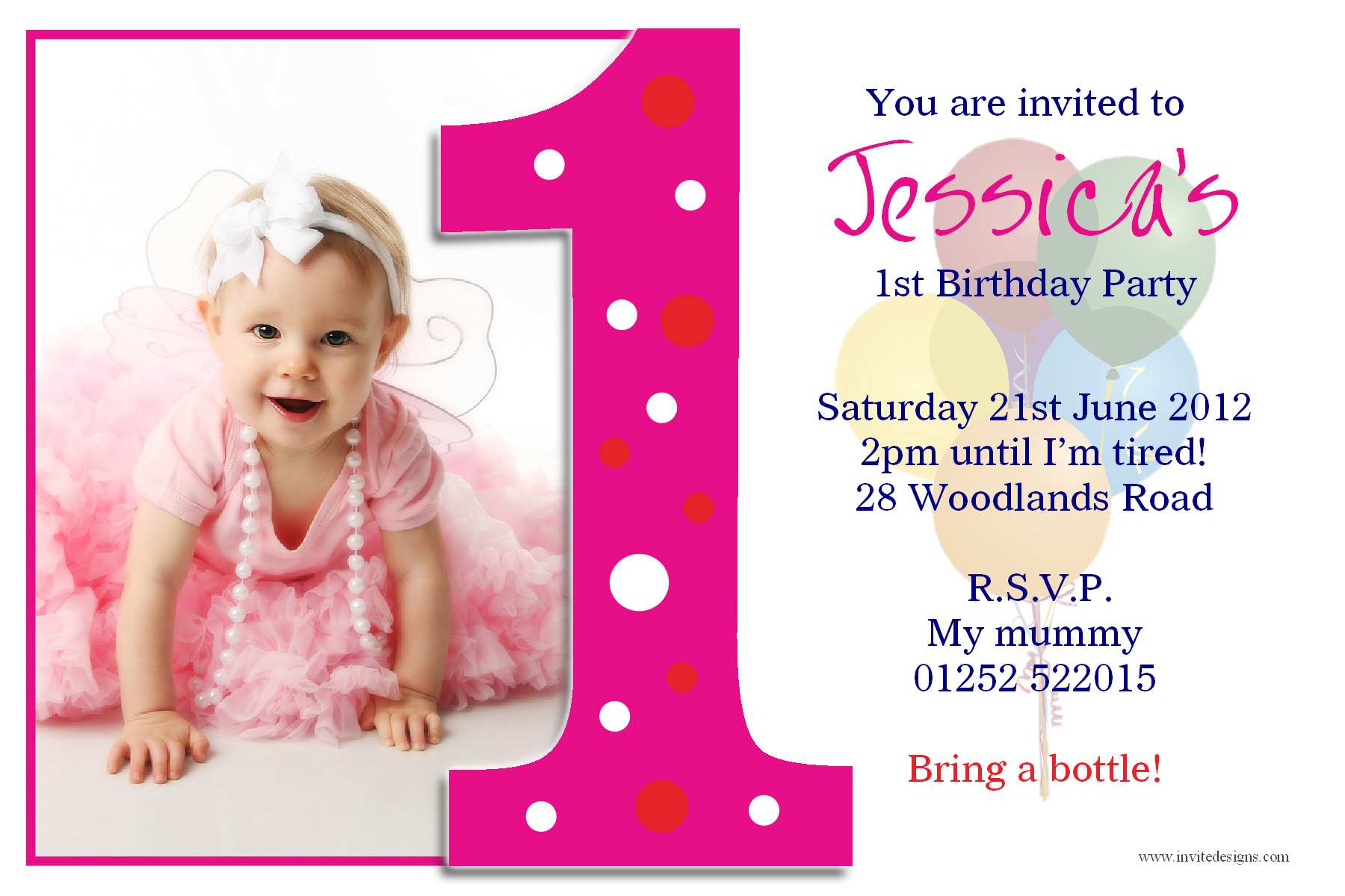 24 Customize 24St Birthday Invitation Template Online Download for In First Birthday Invitation Card Template