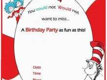 57 Customize Our Free Dr Seuss Birthday Invitation Template Photo by Dr Seuss Birthday Invitation Template