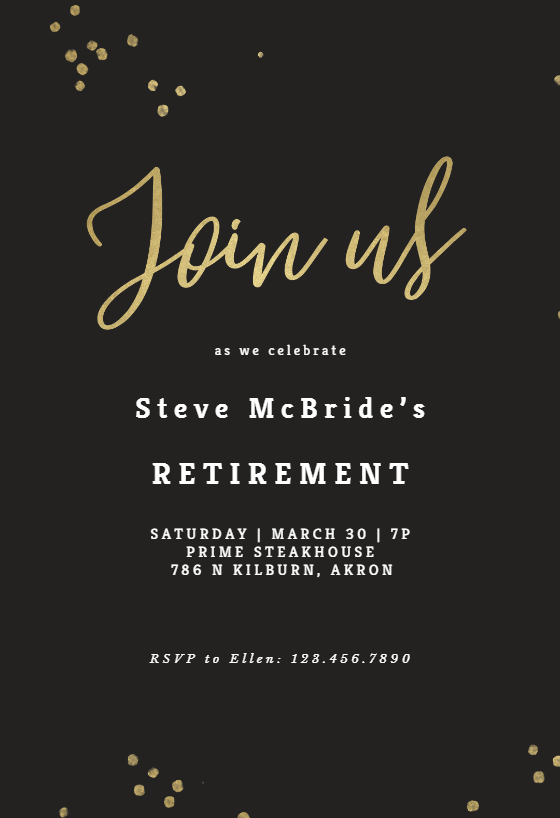 57 How To Create Retirement Party Invitation Template Download For Free By Retirement Party Invitation Template Download Cards Design Templates