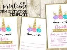 57 Online Unicorn Party Invitation Template With Stunning Design for Unicorn Party Invitation Template