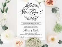 58 Adding Elopement Party Invitation Template For Free by Elopement Party Invitation Template