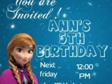 58 Best Birthday Invitation Template Frozen Maker for Birthday Invitation Template Frozen