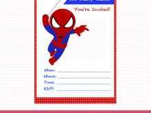 58 Best Birthday Invitation Template Spiderman Formating for Birthday Invitation Template Spiderman