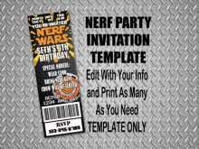 58 Blank Nerf Birthday Invitation Template Free in Word for Nerf Birthday Invitation Template Free