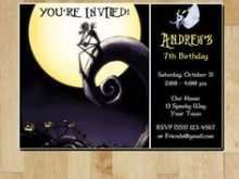 58 Blank Nightmare Before Christmas Birthday Invitation Template With Stunning Design by Nightmare Before Christmas Birthday Invitation Template