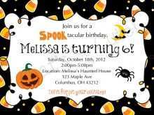 58 Create Birthday Invitation Template Halloween For Free for Birthday Invitation Template Halloween