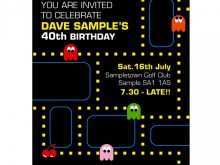 58 Creative Pac Man Birthday Invitation Template Formating with Pac Man Birthday Invitation Template