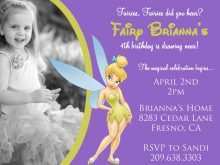 58 Customize Our Free Tinkerbell Birthday Invitation Template Download with Tinkerbell Birthday Invitation Template