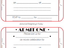 58 Format Ticket Birthday Invitation Template Formating by Ticket Birthday Invitation Template