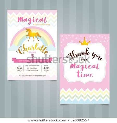 58 Format Vector Invitation Template Unicorn for Ms Word for Vector Invitation Template Unicorn