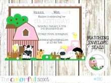 Zoo Party Invitation Template