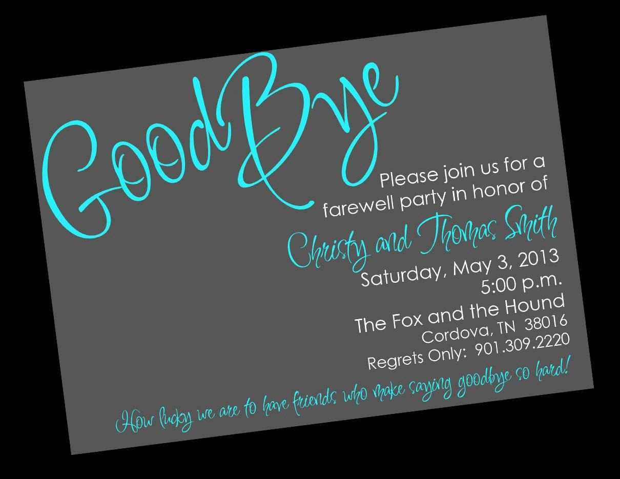 Editable Farewell Invitation Templates Free Download - FREE PRINTABLE ...