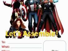 58 Free Printable Avengers Birthday Invitation Template Now by Avengers Birthday Invitation Template
