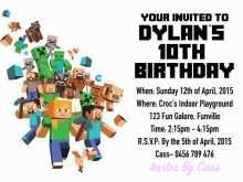 58 Free Printable Minecraft Birthday Invitation Template Download by Minecraft Birthday Invitation Template