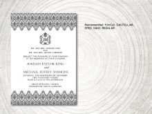 58 Free Printable Royal Wedding Invitation Template For Free with Royal Wedding Invitation Template