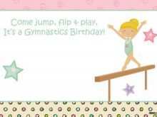 58 Report Birthday Party Invitation Template Gymnastics Formating for Birthday Party Invitation Template Gymnastics