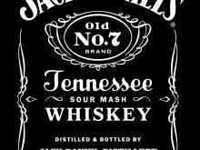 Jack Daniels Blank Invitation Template