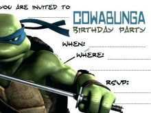 58 Report Ninja Turtle Party Invitation Template Free With Stunning Design for Ninja Turtle Party Invitation Template Free