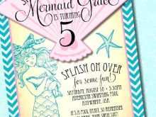 59 Adding Mermaid Party Invitation Template Formating with Mermaid Party Invitation Template