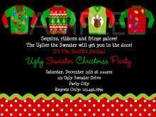 59 Best Ugly Holiday Sweater Party Invitation Template Free Formating with Ugly Holiday Sweater Party Invitation Template Free