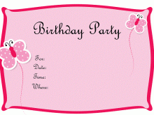 59 Blank Online Birthday Invitation Template Girl Photo by Online Birthday Invitation Template Girl