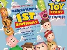 Tsum Tsum Birthday Invitation Template