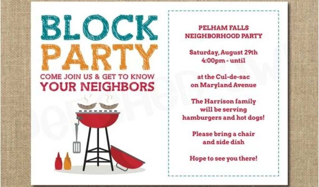 59 Create Block Party Invitation Template For Free By Block Party Invitation Template Cards Design Templates