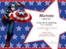 59 Creative Captain America Birthday Invitation Template Download for Captain America Birthday Invitation Template