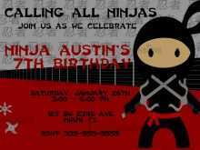 59 Free Printable Ninja Birthday Invitation Template Free Photo for Ninja Birthday Invitation Template Free