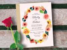 59 Online Watercolor Floral Wedding Invitation Template Templates with Watercolor Floral Wedding Invitation Template