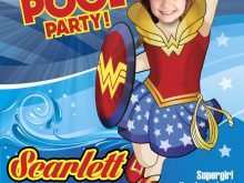 59 Online Wonder Woman Birthday Invitation Template Free Maker for Wonder Woman Birthday Invitation Template Free