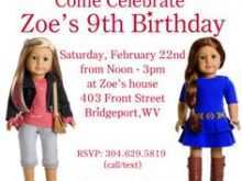 59 The Best American Girl Party Invitation Template Free Formating by American Girl Party Invitation Template Free