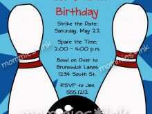 59 Visiting Ten Pin Bowling Party Invitation Template With Stunning Design with Ten Pin Bowling Party Invitation Template