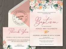 60 Best Blank Invitation Templates For Christening PSD File for Blank Invitation Templates For Christening