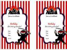 60 Best Ninja Birthday Invitation Template Free PSD File for Ninja Birthday Invitation Template Free