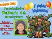 60 Best Ninja Turtle Birthday Invitation Template PSD File by Ninja Turtle Birthday Invitation Template