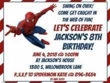 60 Blank Birthday Invitation Template Spiderman Download for Birthday Invitation Template Spiderman