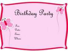 60 Create Girl Birthday Invitation Template PSD File with Girl Birthday Invitation Template