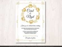 60 Create Gold Wedding Invitation Template Now for Gold Wedding Invitation Template