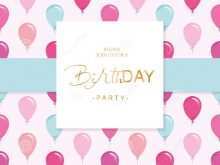 60 Create Pink Birthday Invitation Template Vector for Ms Word by Pink Birthday Invitation Template Vector