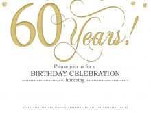 60 Creating Elegant 60Th Birthday Invitation Templates Formating by Elegant 60Th Birthday Invitation Templates