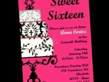 60 Customize Our Free Blank Sweet 16 Invitation Templates Now by Blank Sweet 16 Invitation Templates