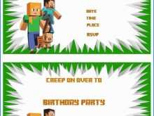 60 Customize Our Free Minecraft Birthday Invitation Template For Free with Minecraft Birthday Invitation Template