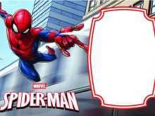 60 Format Birthday Invitation Template Spiderman PSD File by Birthday Invitation Template Spiderman