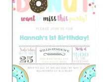 60 Format Donut Party Invitation Template Free With Stunning Design by Donut Party Invitation Template Free